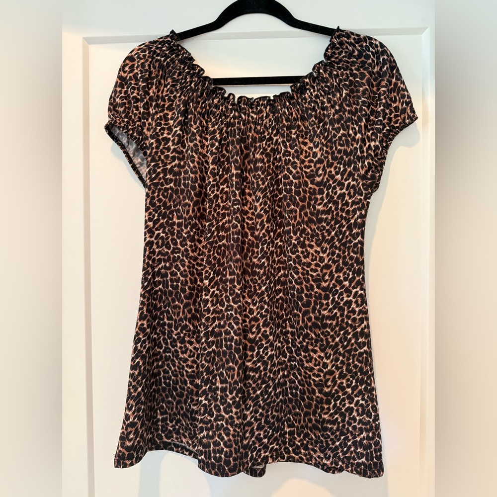 Carol Rose Animal Print Blouse - Picture 3 of 10